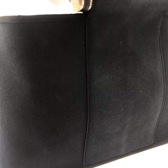 HERMES Kavac Elan PM Shoulder Bag Tote Bag Leather/Canvas Black/SilverHardware - Picture 11 of 16